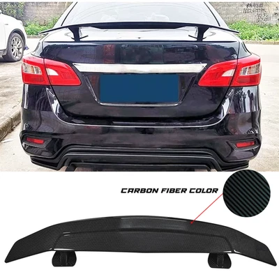 52" Carbon Fiber Spoiler Wing Rear Trunk Wing GT Style For Nissan Sentra - Imagem 1 de 4