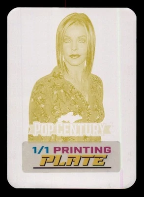 2025 Leaf metal Pop Century Yellow Printing Plate Priscilla Presley #1/1 - Image 1 of 2