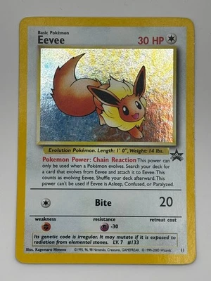 Eevee 11 Black Star Promo Holo Rare WOTC Wizards Of The Coast Pokémon TCG LP- 11 - Image 1 of 2