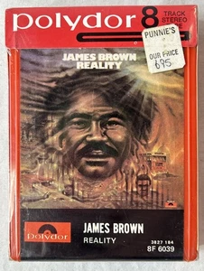 James Brown Reality Sealed 8 Track Cartridge 1974 Polydor Funk Soul - Picture 1 of 10