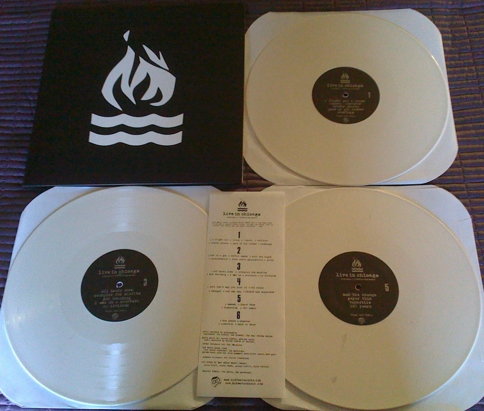 HOT WATER MUSIC - Live In Chicago 3xLP WHITE Vinyl - Image 1 of 1