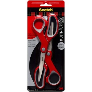 Scotch Forbici Multiuso: Forbice da 8 Pollici / Confezione da 2 (Rosso) - Foto 1 di 5