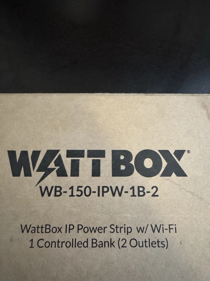 WattBox WB-150-IPW-1B-2 Wi-Fi Power Bank with 1 Controlled Bank (2 Outlets) - Image 1 of 4