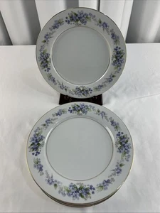 Noritake RAMONA (5203) Dinner Plates 10 1/2" Japan Flower Vintage Set of 6 - Picture 1 of 9