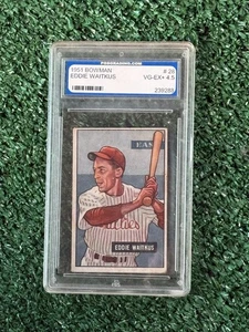 1951 Bowman #28 Eddie Waitkus VGEX Phillies PGS 4.5 - Bild 1 von 2