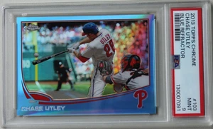 PSA 9 CHASE UTLEY 2013 Topps Chrome #103 Blue Refractor - Picture 1 of 2