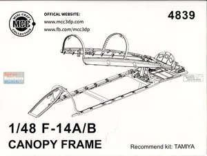 MCC48039 1:48 Mini Craft Collection F-14A F-14B Tomcat Canopy Frame (TAM kit) - Picture 1 of 6
