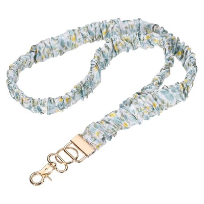 Cordones Scrunchie Teacher, paquete de 1 soporte de identificación, oro amarillo azul Foto 1 de 4