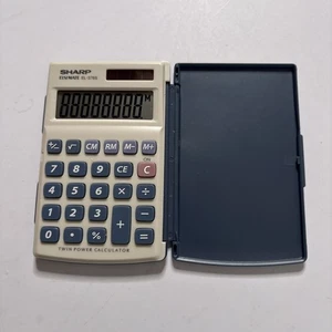 Sharp ELSIMATE EL-376S Twin Power Solar Calculator - Picture 1 of 7