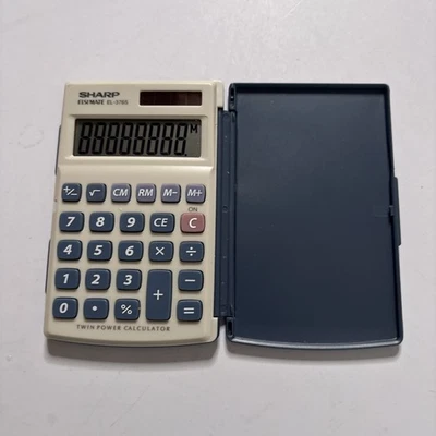 Sharp ELSIMATE EL-376S Twin Power Solar Calculator - Image 1 of 4
