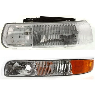 Headlight Lamp & Parking Light Driver Side LH Kit Set for Chevy Pickup Truck SUV - Image 1 of 4