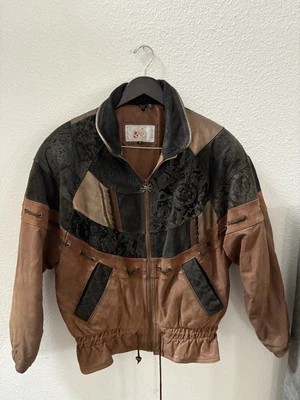 Vintage Adler Women's Brown Genuine Leather Zip Jacket Size Medium - Image 1 of 4