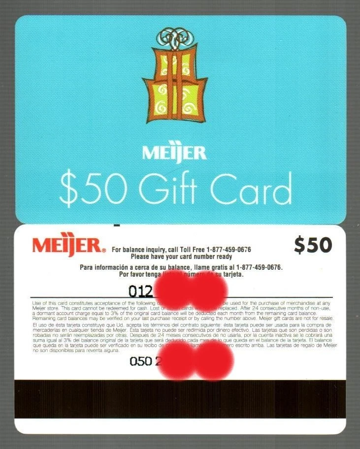 MEIJER Fancy Gift Box ( 2003 ) Gift Card ( $0 - NO VALUE ) RARE - V2 - Image 1 of 1