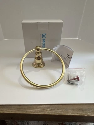 Anillo de toalla Moen en latón pulido Foto 1 de 4