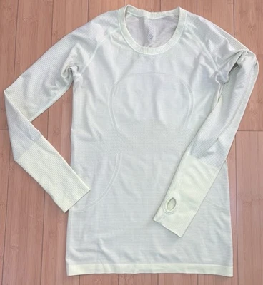 Lululemon Swiftly Tech Long Sleeve Shirt Women’s Sz 8 Yellow Seamless Run Train - Image 1 of 4