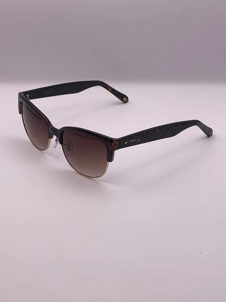 Fossil Men's Sunglasses Tortoise 56mm Half Frame UV Protection - Image 1 of 4