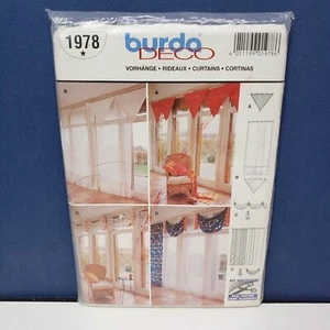 BURDA DECO 1978 Valences Swags Curtains NEW Sealed Uncut - Picture 1 of 2