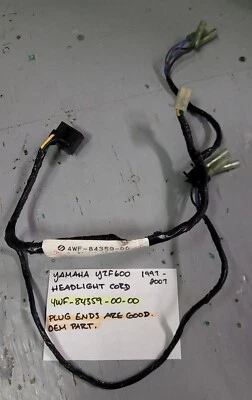 OEM YAMAHA YZF600 HEADLIGHT CORD 4WF-84359-00-00 1997-2007 - Image 1 of 4