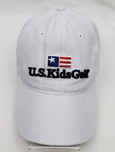 EE. UU. Gorra de golf para niños blanca con logotipo bordado ajustable con tirantes para jóvenes talla 57 cm - Imagen 1 de 10
