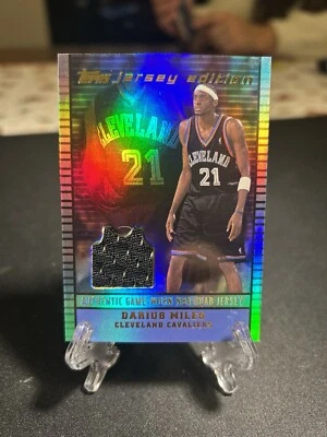 2003 Topps NBA Jersey Edition Darius Miles (MEM) JE-DLM CAVS  - Image 1 of 3