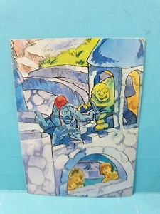 Monster in My Pocket🏆MONSTER ISLAND STICKER PUZZLE 1991 Trading Card🏆FREE POST - Bild 1 von 2