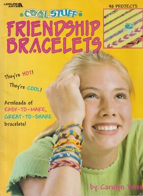 Friendship Bracelets - 48 Projects - Leisure Arts #1871 - Image 1 of 2