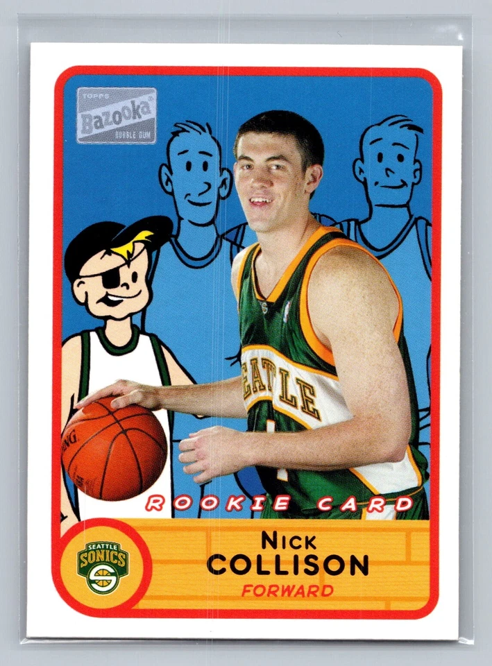 2003 Bazooka #287 Nick Collison  Seattle SuperSonics Rookie - Image 1 of 2
