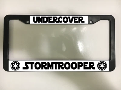 Undercover for Stormtrooper for Star Wars White Design License Plate Frame NEW - Image 1 of 2