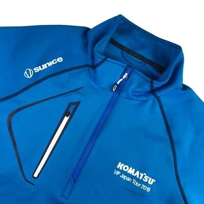 Pullover Komatsu 2019 VIP Japan Tour Issue x Sunice Soft Shell azul para hombre • XL Foto 1 de 4