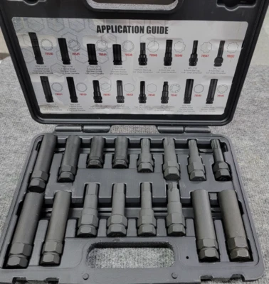 Steelman 16 piezas Juego maestro de tuercas de bloqueo Kit de herramientas de extracción de llaves de bloqueo de rueda 78537 Foto 1 de 4