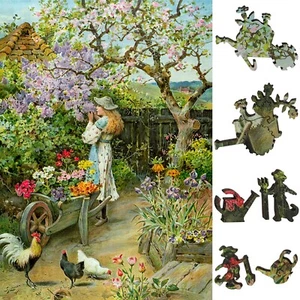 Wooden Jigsaw Puzzle for Adults by FoxSmartBox - 220 Pieces - Spring Blossoms - Picture 1 of 7