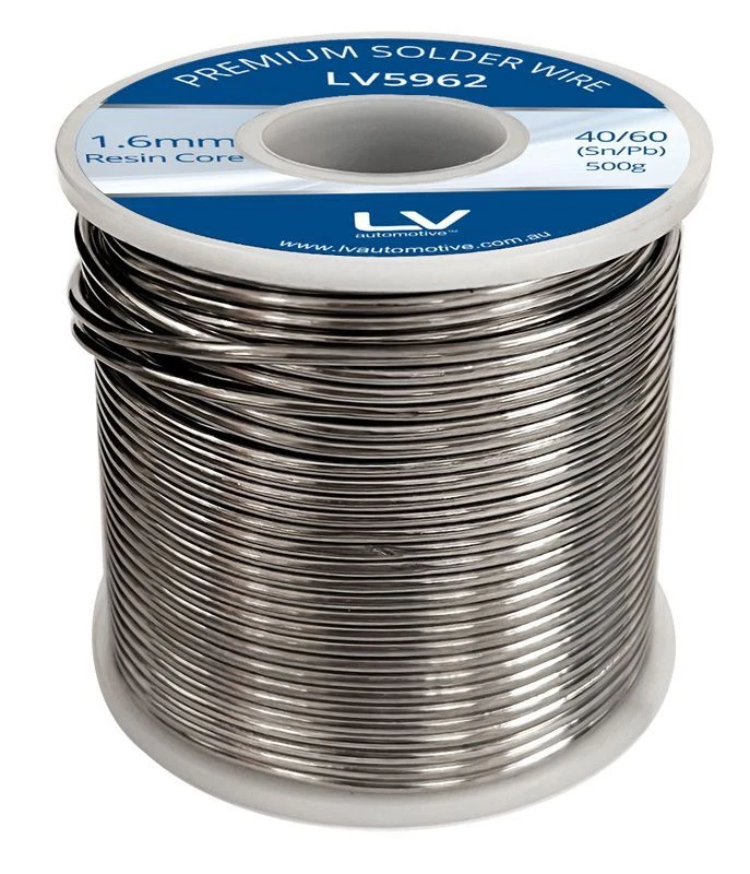1.6MM RESIN CORE SOLDER 40/60 500G REEL 40% TIN & 60% LEAD - image 1 of 1