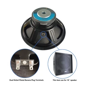 Repuesto de subwoofer altavoz alimentado 18" 3500W Home Audio Raw PA Woofer graves 8O - Imagen 1 de 24