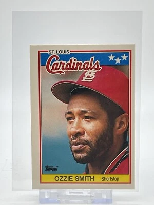1988 Topps Mini Baseball Card #72 Ozzie Smith Shortstop St. Louis Cardinals - Image 1 of 2