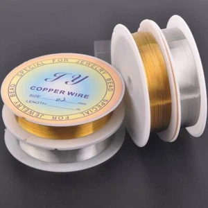 1 pieza de alambre de cuentas artesanal de metal blando de plata/oro pequeño para joyería hágalo usted mismo - Imagen 1 de 10