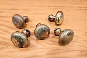 5 Antique Door Knob Vintage Ornate Brass Handle - Picture 1 of 8