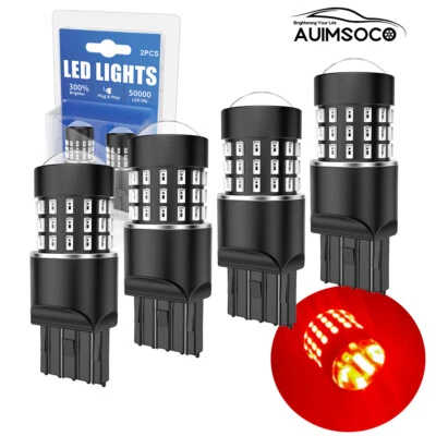 4X 7443 Bombillas LED de freno trasero para Chevy Silverado 1500 2014-2020 2021 Foto 1 de 4