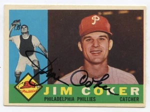 Jim Cooker signiert 1960 Topps #438 Phillies garantiert authentisch KOA - Bild 1 von 1