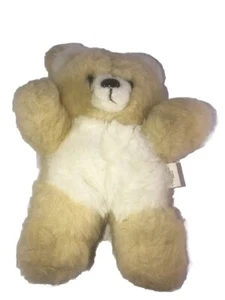 Graphic International Yellow Teddy Bear Plush  9" Vintage Stuffed Toy 1984 - Picture 1 of 7