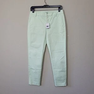 Fossil Womens Light Green Flat Front Regular Fit Mandy Trouser Pants Size 2 - Picture 1 of 10