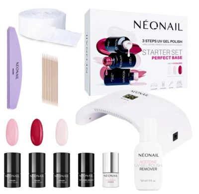 NEONAIL Perfect Starter Set mit Lampe LCD 3x Nagellack und Zubeh�r Nagelstudio - Bild 1 von 4