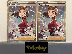 Pokémon TCG Aroma Lady Evolving Skies 199/203 Holo Ultra selten (x2) - Bild 1 von 5