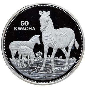 MALAWI - 50 KWACHA 1999 - EXTREMELY RARE COIN - PROOF (SILVER COIN) - Foto 1 di 2