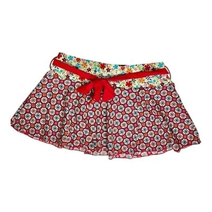 Victoria’s Secret Y2K Geometric Cover-Up Skirt Red Sz S - Picture 1 of 15