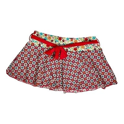 Victoria’s Secret Y2K Falda Encubierta Geométrica Roja Talla S Foto 1 de 4