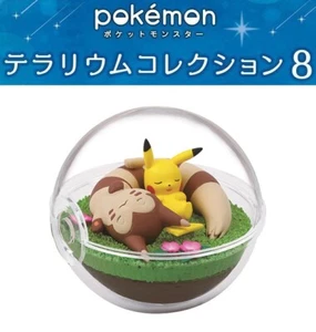 RE-MENT Pokemon Terrarium Collection 8 Poke Ball Case Mini Figure Pikachu Furret - Picture 1 of 11