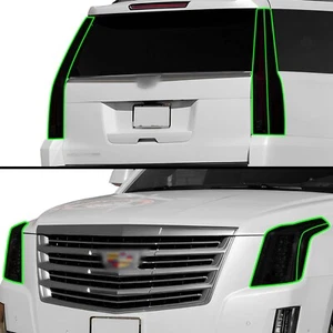 Fits Cadillac Escalade 15-20 Tail Head Light Precut Smoked Tint Headlight Film - Picture 1 of 7