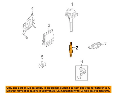 Bujía de encendido Nissan OEM 22401JK01D Foto 1 de 2