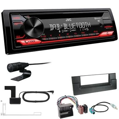 JVC KD-DB622BT DAB inkl Antenne Bluetooth Einbauset für BMW 5er ab 2000 schwarz - Bild 1 von 4