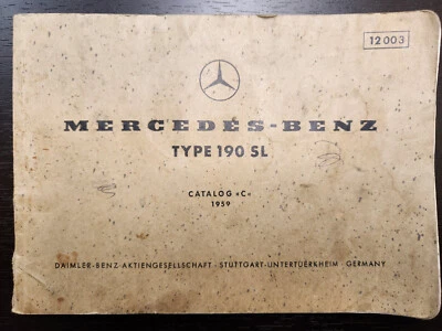 Mercedes Benz Type 190 SL 1959 Catalog Foto 1 de 4